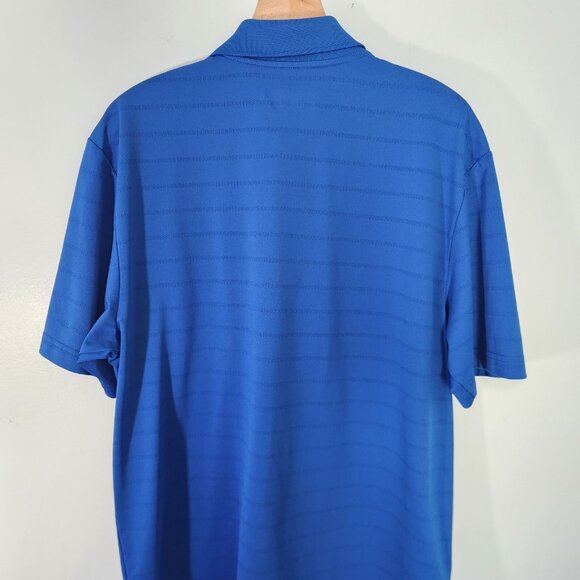 Grand Slam Airflow Polo Shirt Golf Blue Short Sleeve Polyester Large EUC - Picture 6 of 10